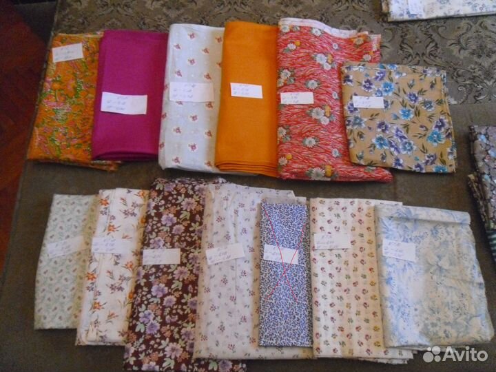 Отрезы тканей СССР ситец и др
