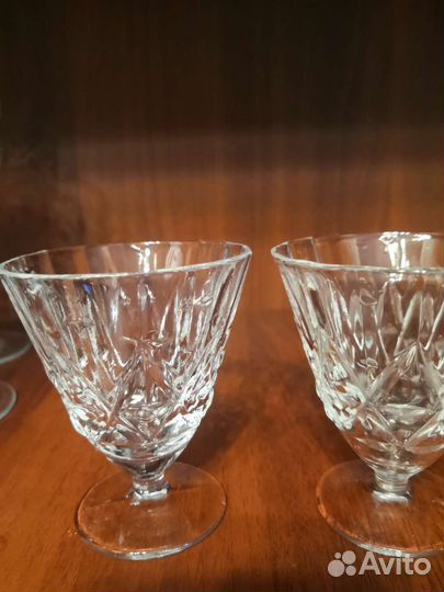 Бокалы, фужеры хрустальные, винтаж, СССР