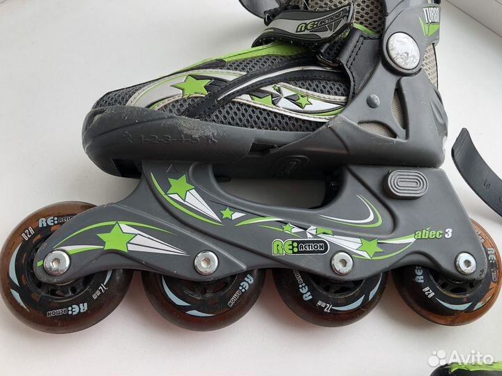 Ролики детские раздвижные Reaction р. 29-33