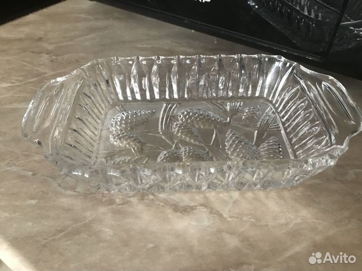 Хрустальная селедочница СССР