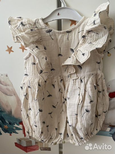 Муслиновый песочник на девочку 86