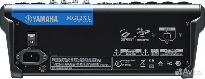 Yamaha MG12XU, оригинал, микшерный пульт 6 микр./1