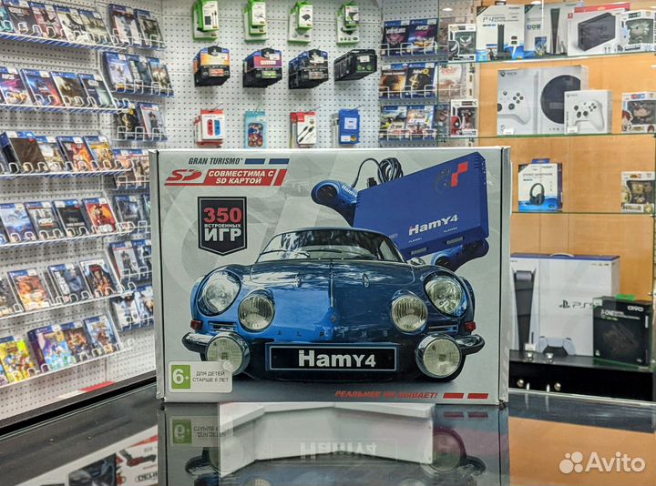 Hamy 4 (350 встроенных игр) Gran Turismo (Синяя)