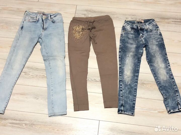 Джинсы, брюки, шорты, лосины 10-13л