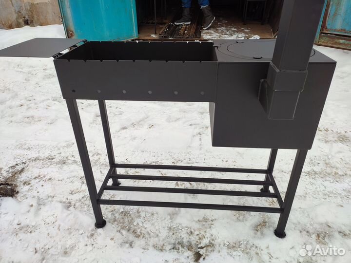 Мангал с печью под казан