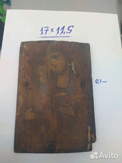 Старинная икона божьей матери