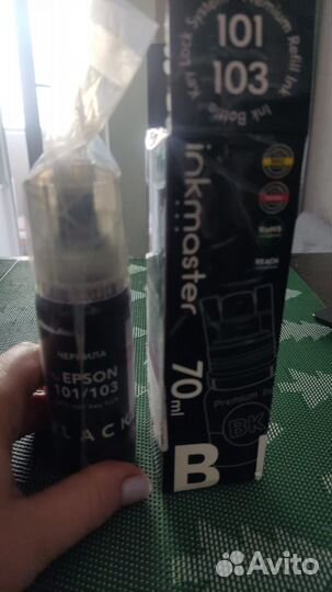 Чернила 101 / 103 для принтера Epson L-series, чер