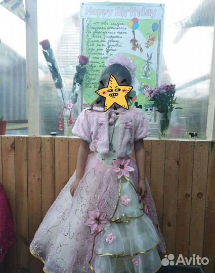 Платье 5-6лет