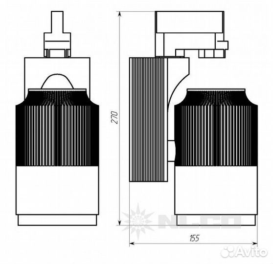 Светильник nlco TSF36-30-NW-01