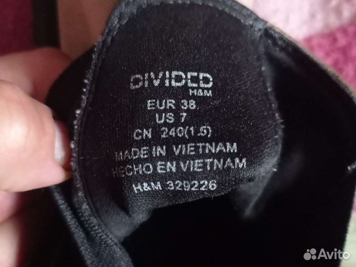 Ботинки челси женские 38, натуральная замша