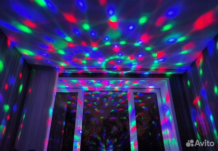 Ночник проектор диско шар детский