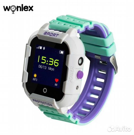 SMART baby watch Wonlex KT03 Зеленые детские сенсо