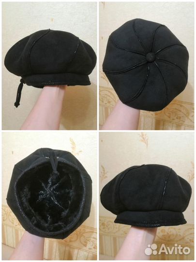 Шапка зимняя женская на меху р-р 56-58