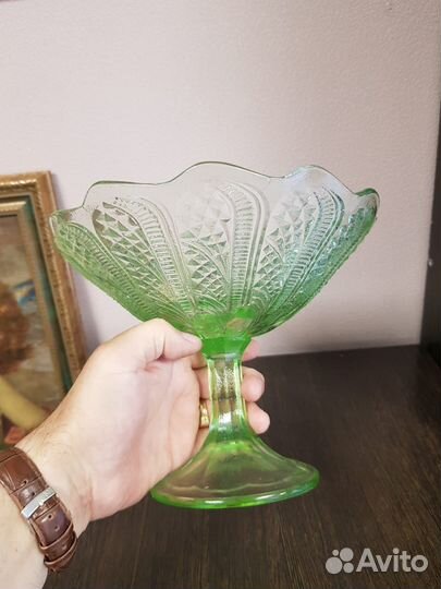 Фруктовница на ножке СССР