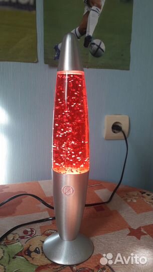 Светильник, ночник, лава-лампа красная