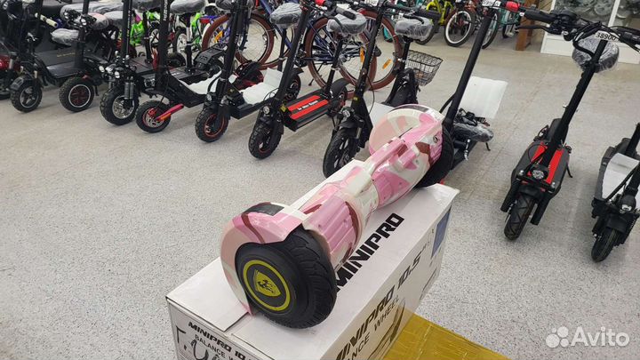 Новый гироскутер камуфляж розовый GT 8 д Premium