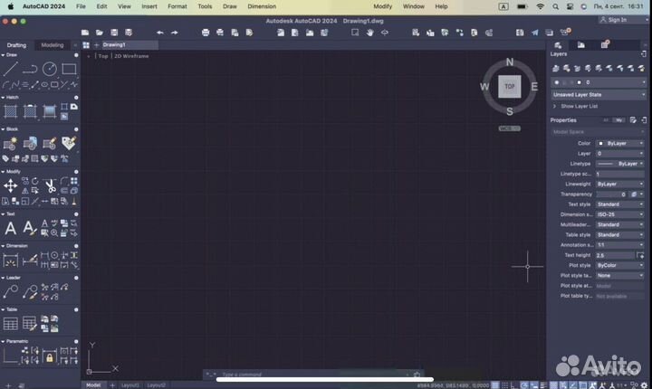 AutoCad (автокад) 2024 MacOS (на мак) М1, М2, М3