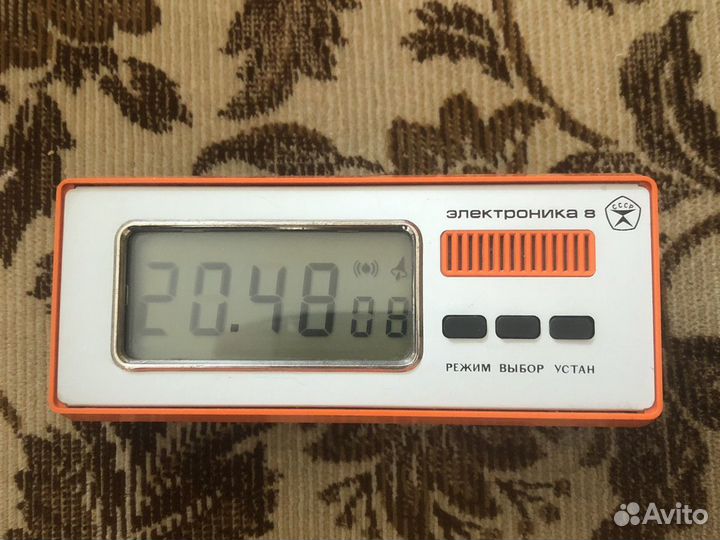 Часы наручные СССР, электроника 8, будильник Ракет