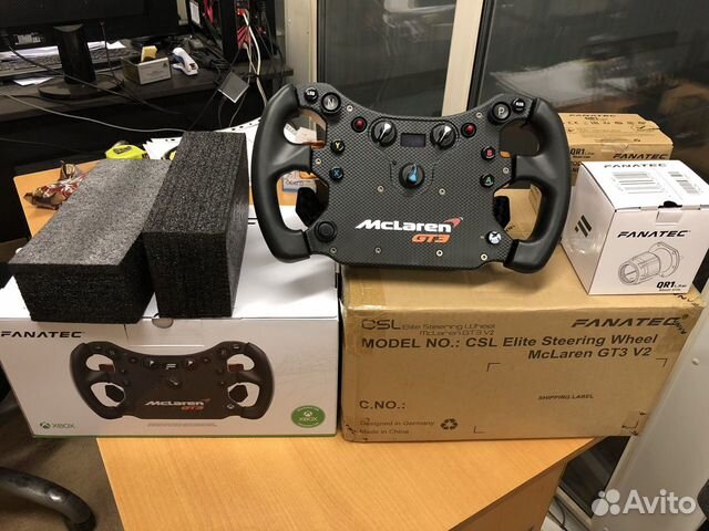 Руль Fanatec mcLaren GT3 V2 купить в Новосибирске | Электроника | Авито