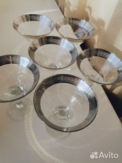 Бокалы для мартини/шампанского, 6 шт