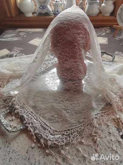 Гипюр ажурная косынка