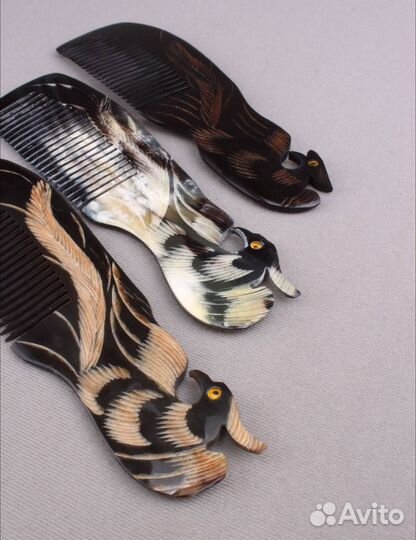 Расческа для волос из натурального рога