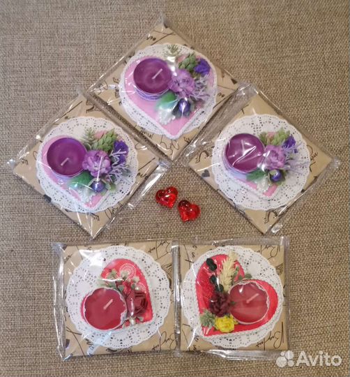 Свеча чайная с декором