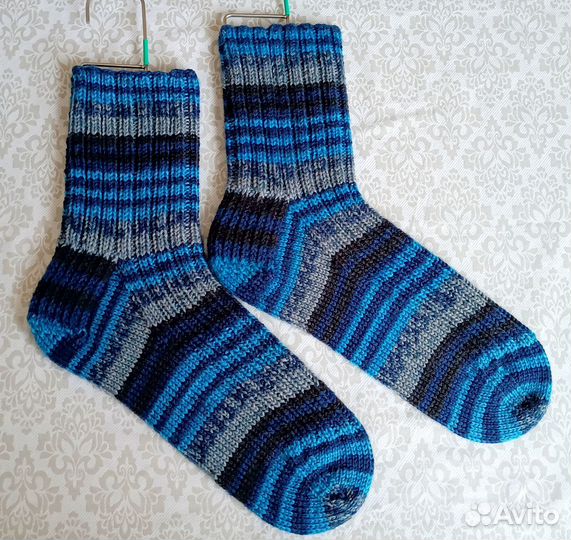Носки шерстяные мужские вязаные