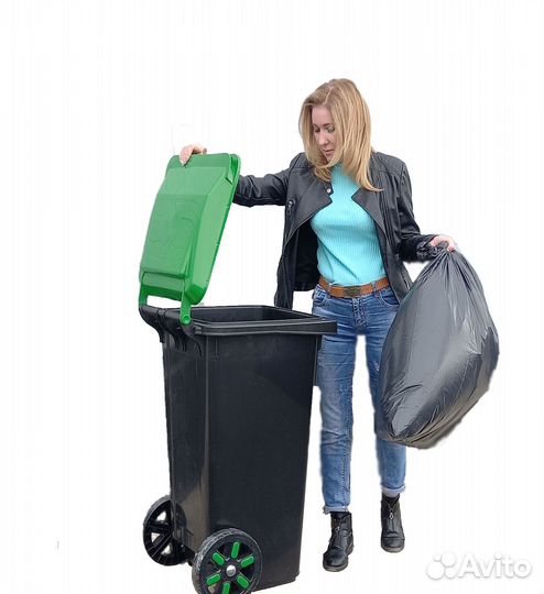 Контейнер 80 л. мусорный прямоугольный арт.543