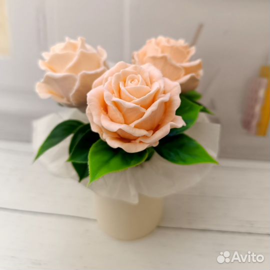 Букет из мыла ручной работы