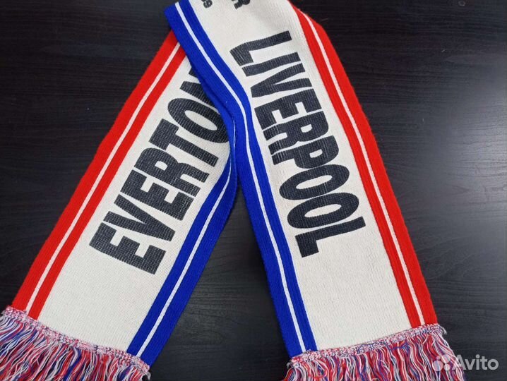 Винтажный шарф Everton Liverpool