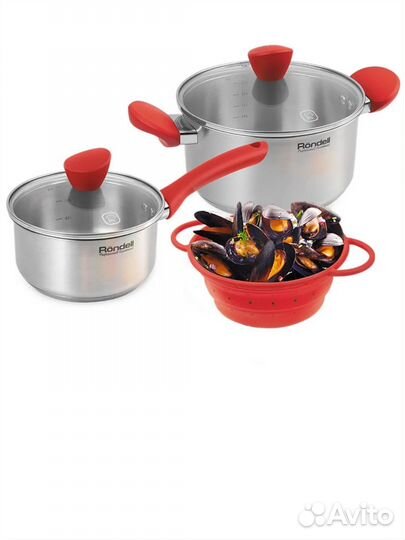 Набор посуды rondell кастрюля ковш