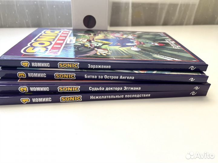 Новые Комиксы про Соника 4 книги