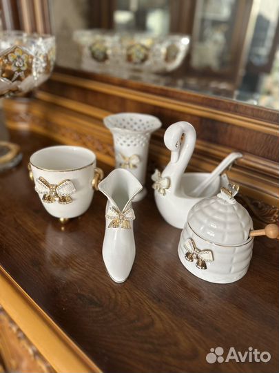 Салфетница, ваза, молочник, для меда