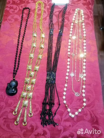 Ожерелье, сотуар, бусы, наборы бижутери