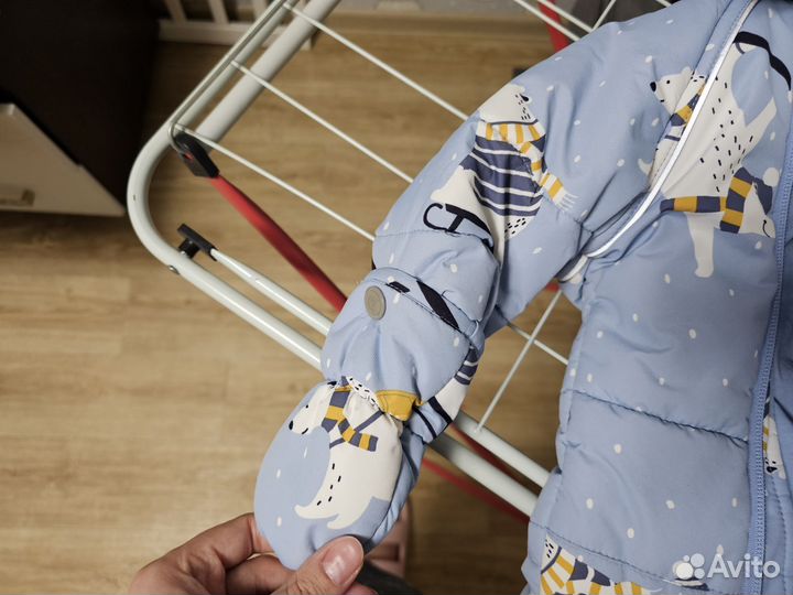 Зимний комбинезон трансформер 62 -68