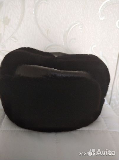 Продам шапку ушанку кожаную