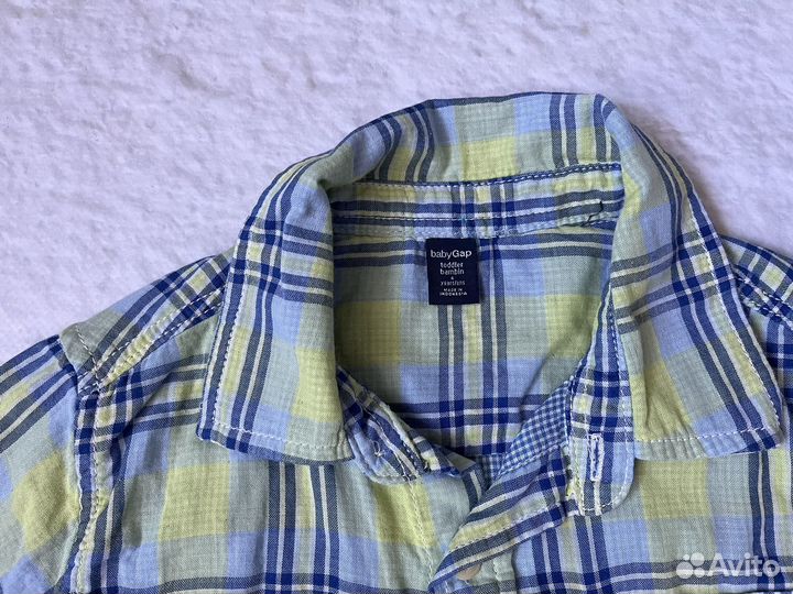 Рубашка в клетку gap 110 рост