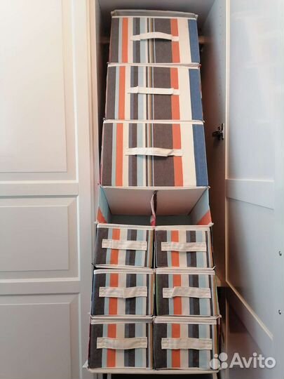 IKEA Kajsa Модуль и 9 коробок для хранения