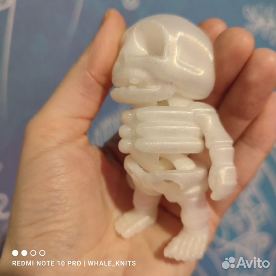 Брелок скелет 3Д подвижный