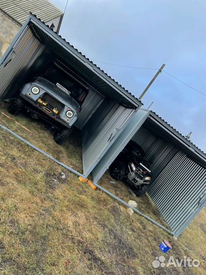 Гараж оцинкованный ракушка пенал