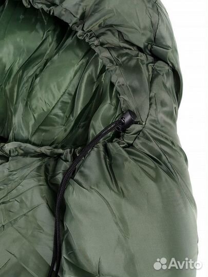 Спальный мешок зимний баюн-25, форма кокон, олива