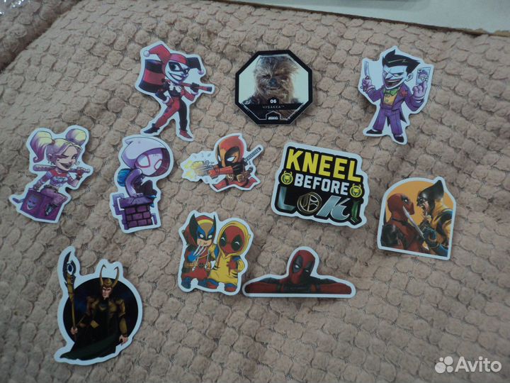 Фигурки Рем и Рам.Наклейки анимэ