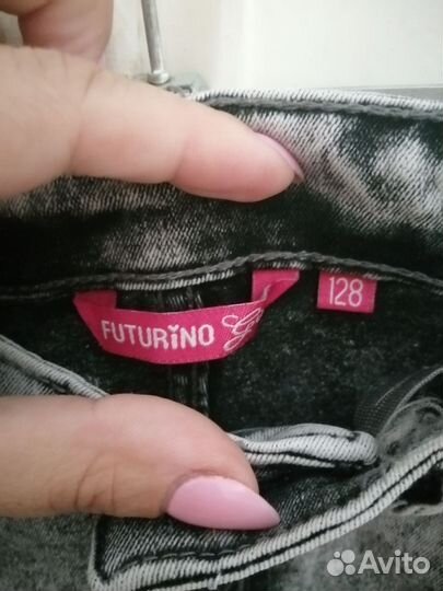 Джинсы для девочки 128