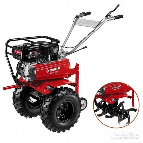 Мотоблок бензиновый зубр мту-450 усиленный 5150 Вт