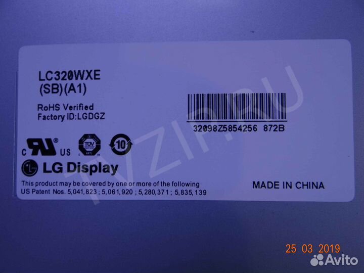 LC320WXN-SBA1; 6870S-0632B