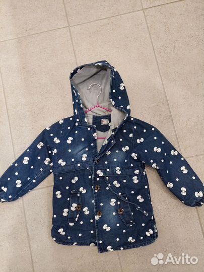 Детская куртка демисезонная джинсовая