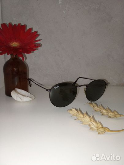 Солнцезащитные очки Ray ban metal round оригинал