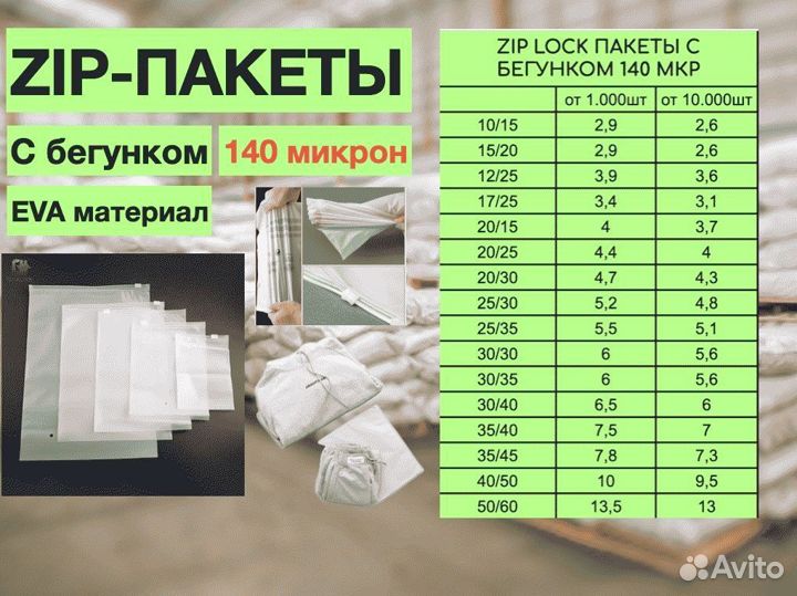 Пакеты зип лок