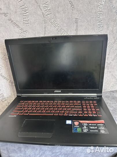 Игровой ноутбук 17 дюймов msi